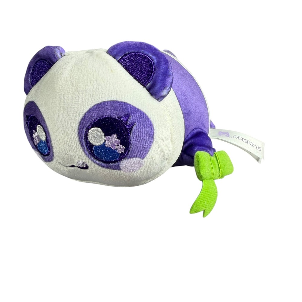 Aphmau MeeMeows Safari Collection Panda Cat Mystery Plush Purple White 6 Inch